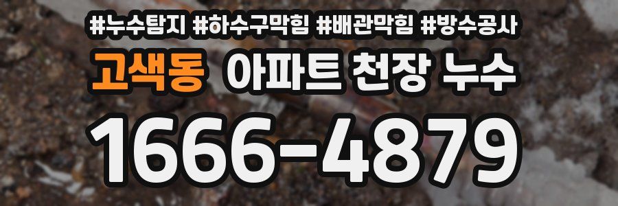 고색동 아파트 천장 누수