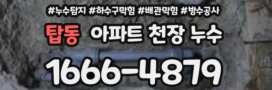 탑동 아파트 천장 누수