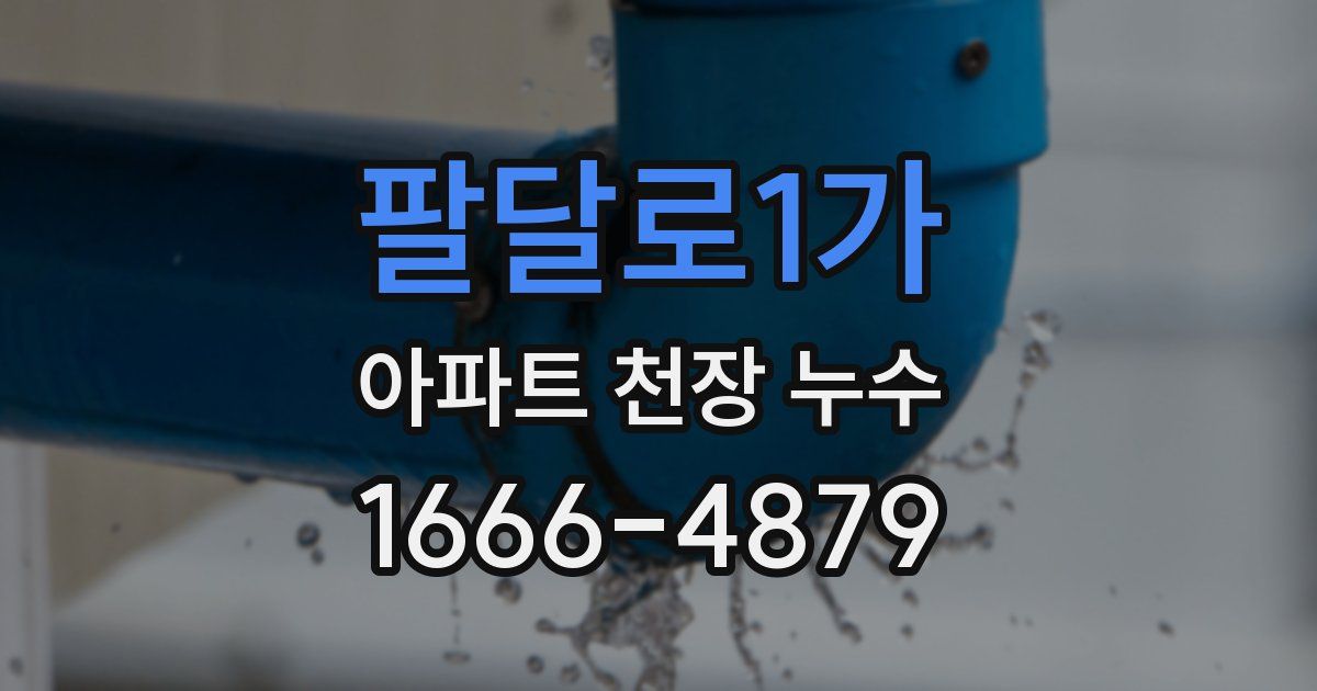 팔달로1가 아파트 천장 누수