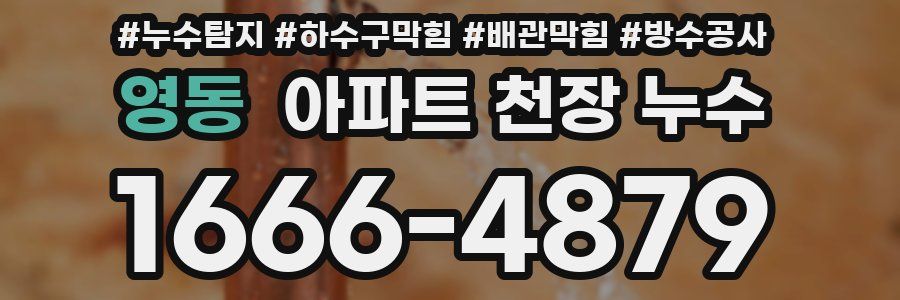 영동 아파트 천장 누수