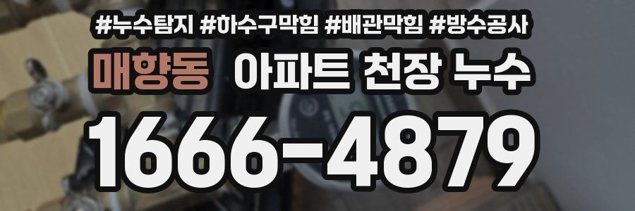 매향동 아파트 천장 누수