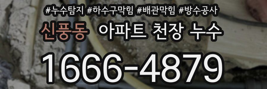 신풍동 아파트 천장 누수