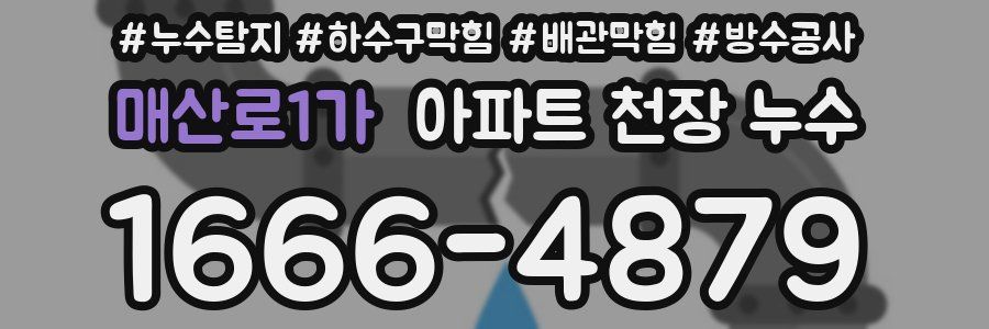 매산로1가 아파트 천장 누수