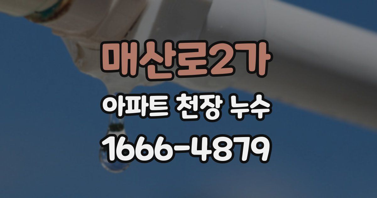매산로2가 아파트 천장 누수
