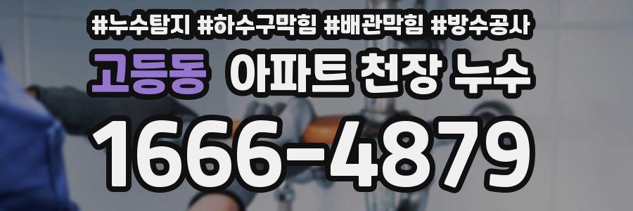고등동 아파트 천장 누수