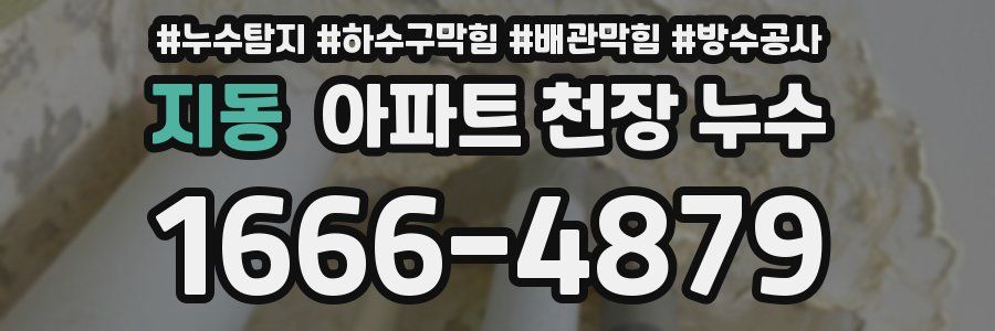 지동 아파트 천장 누수