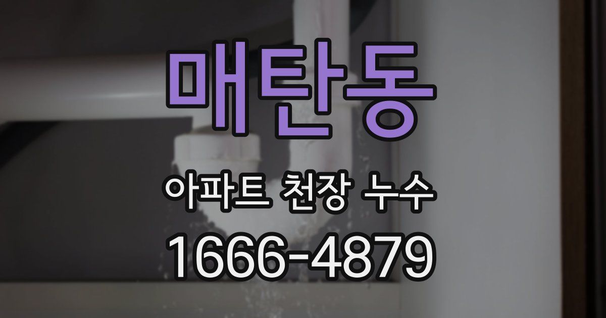 매탄동 아파트 천장 누수