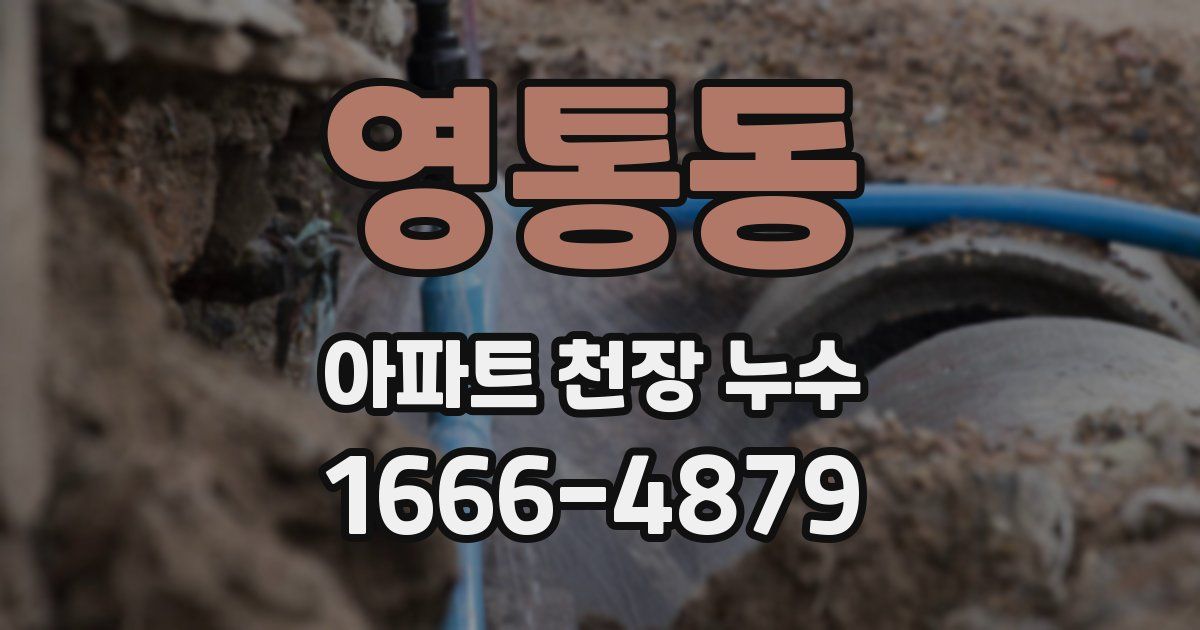 영통동 아파트 천장 누수