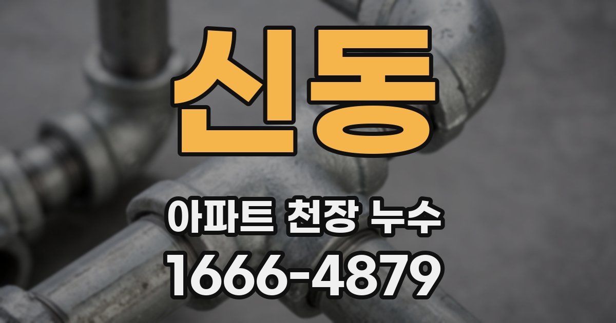 신동 아파트 천장 누수