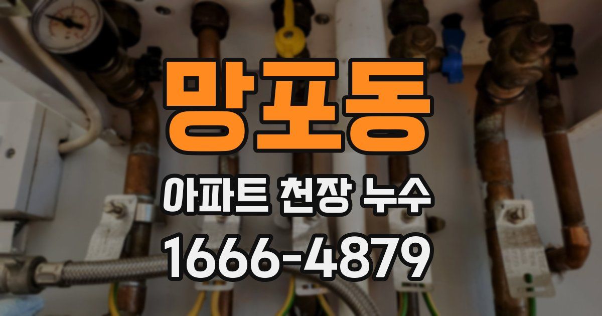 망포동 아파트 천장 누수
