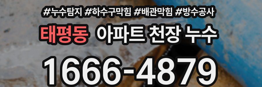 태평동 아파트 천장 누수