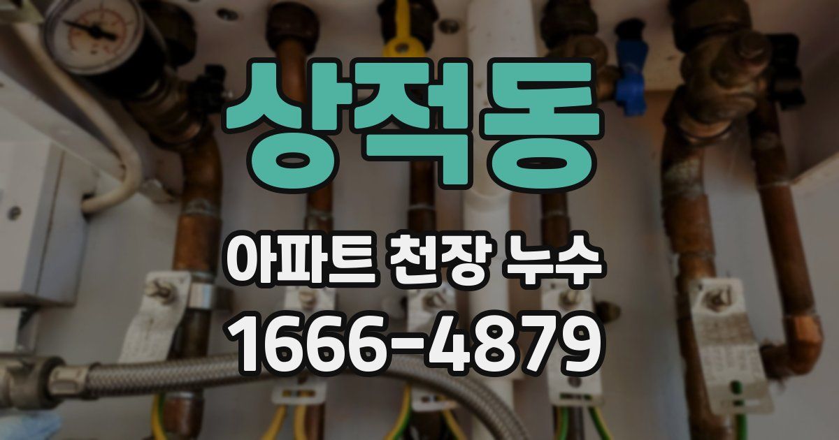 상적동 아파트 천장 누수