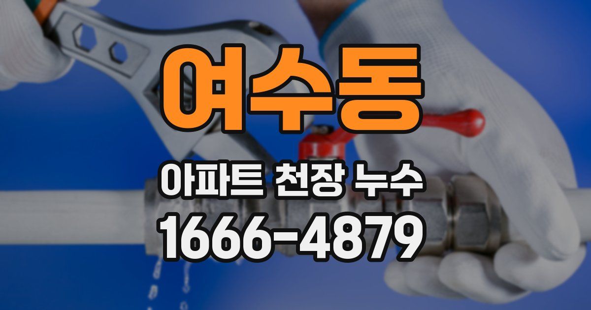 여수동 아파트 천장 누수