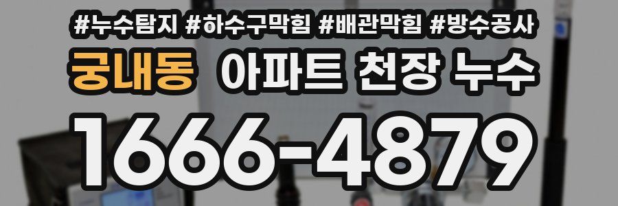 궁내동 아파트 천장 누수