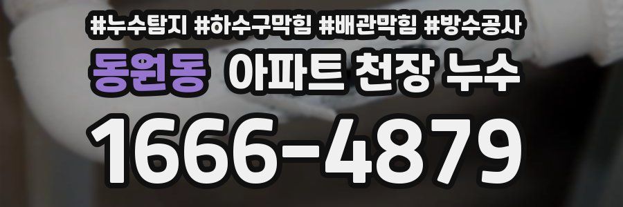 동원동 아파트 천장 누수