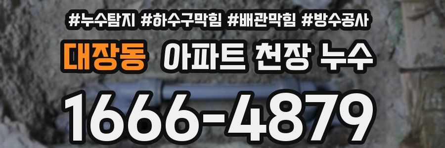 대장동 아파트 천장 누수