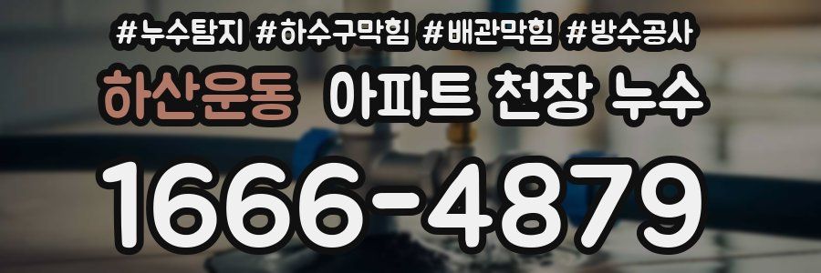 하산운동 아파트 천장 누수