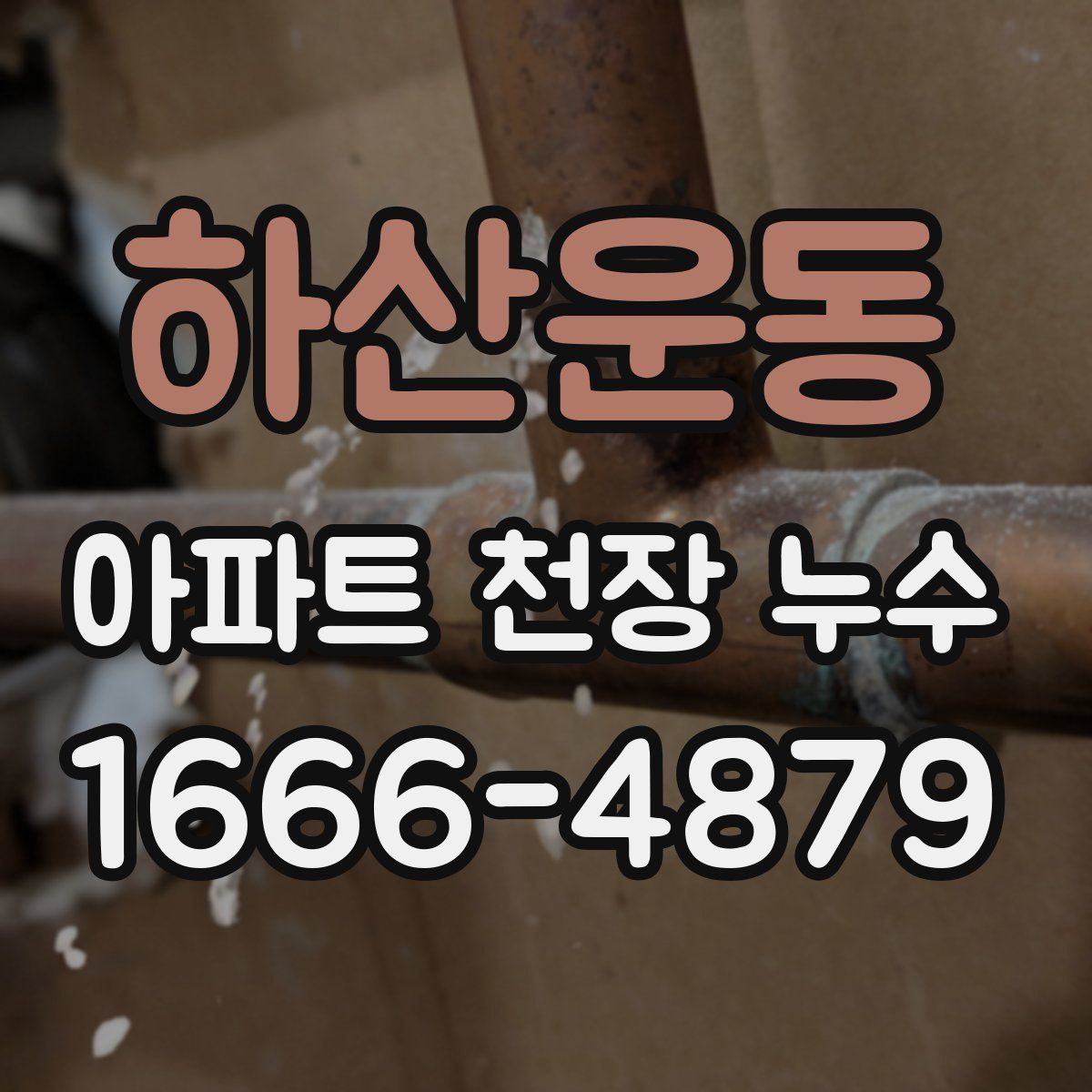하산운동 아파트 천장 누수