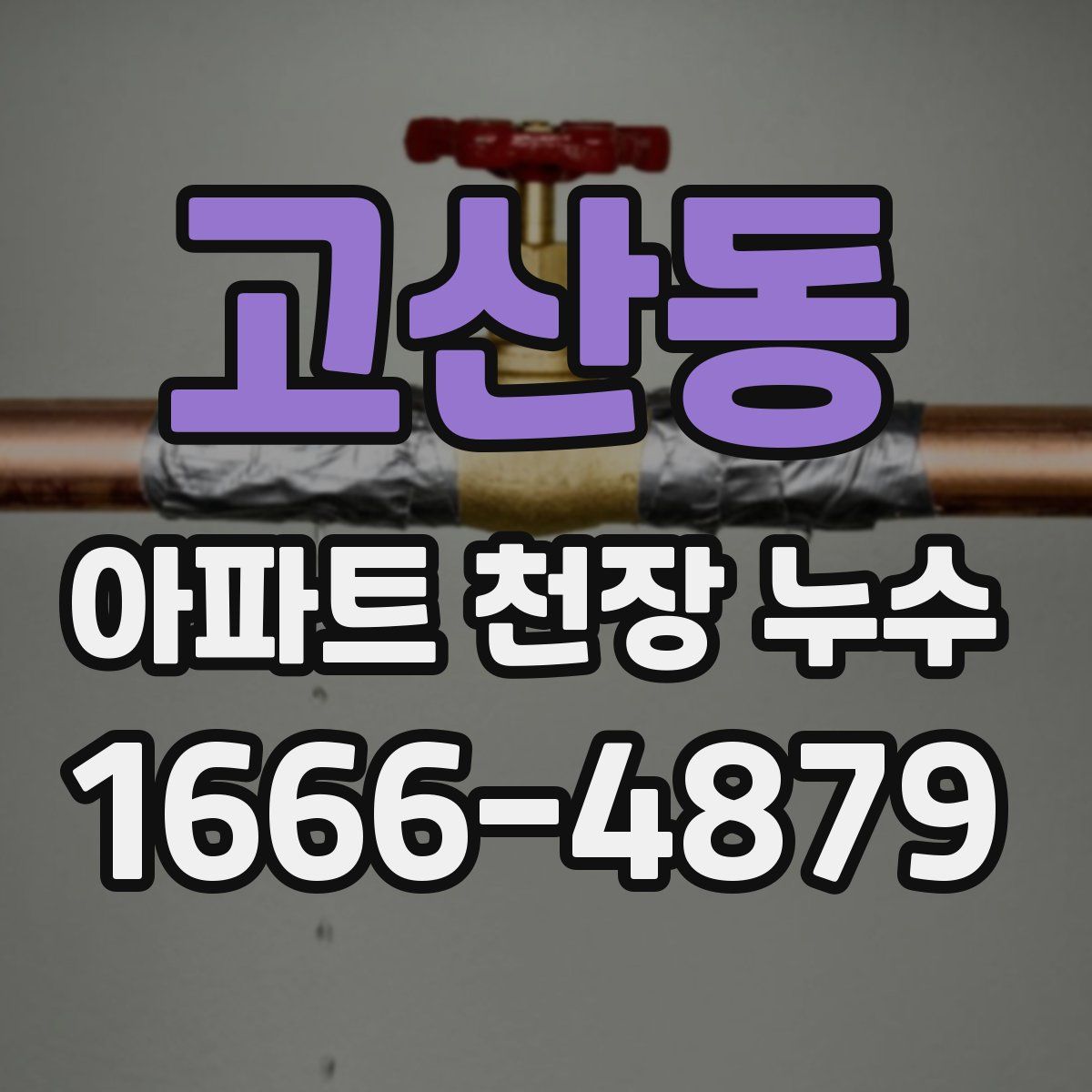고산동 아파트 천장 누수