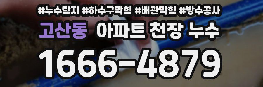 고산동 아파트 천장 누수