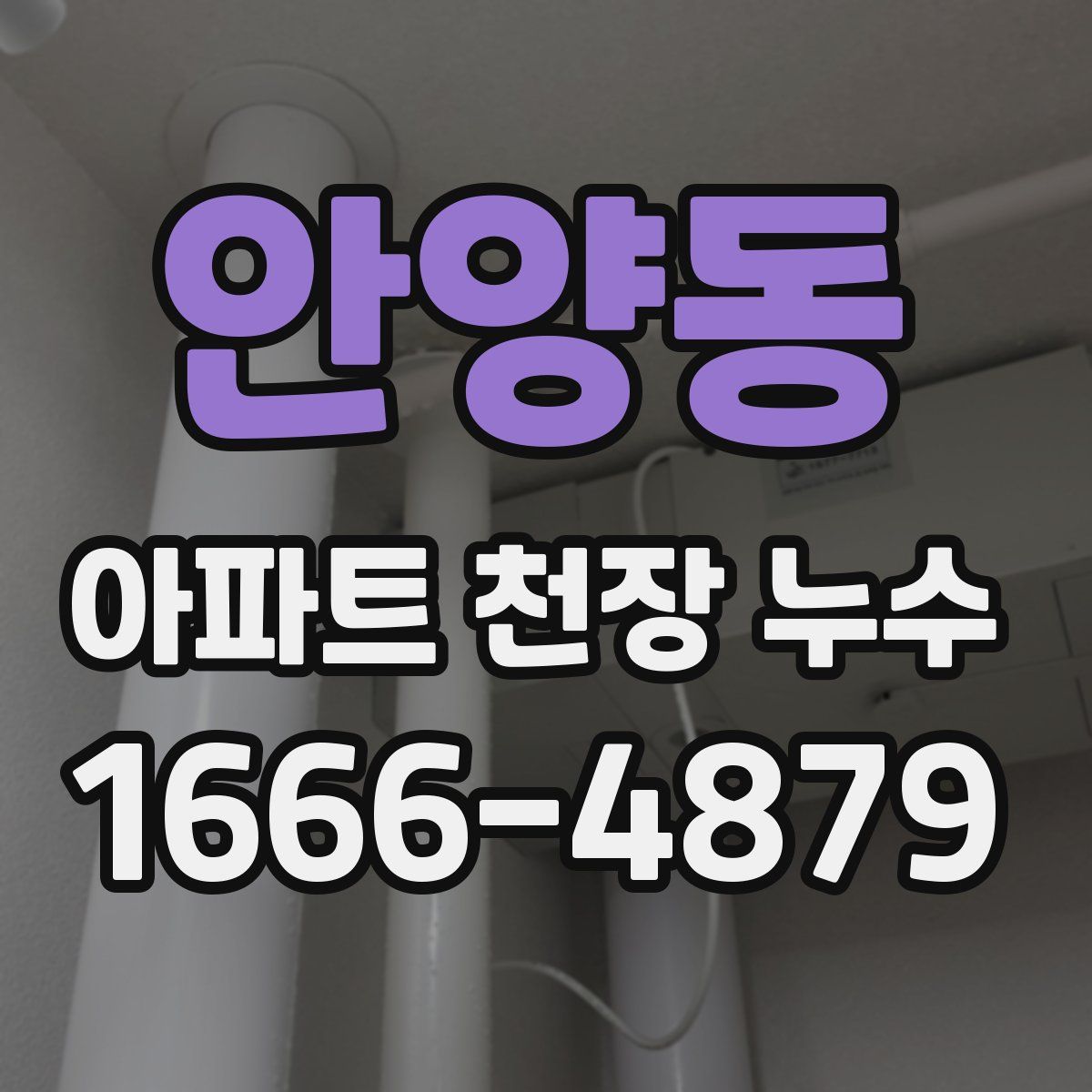 안양동 아파트 천장 누수