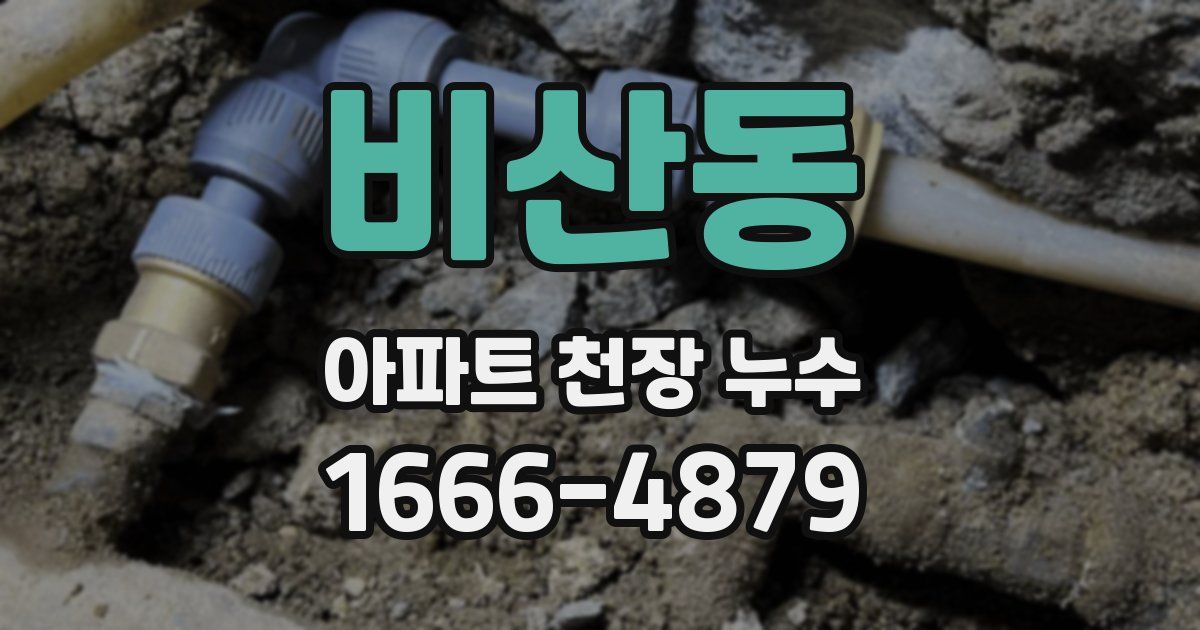 비산동 아파트 천장 누수