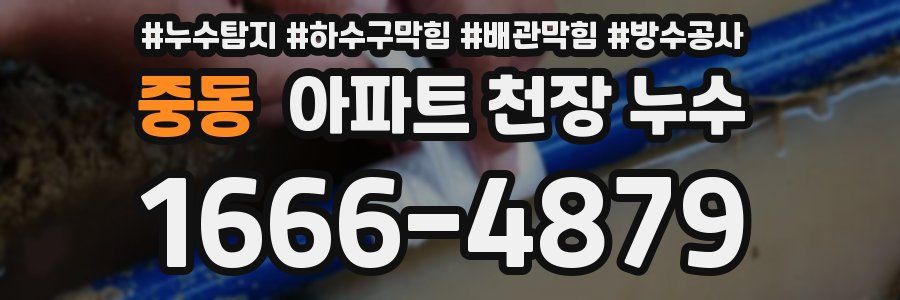 중동 아파트 천장 누수