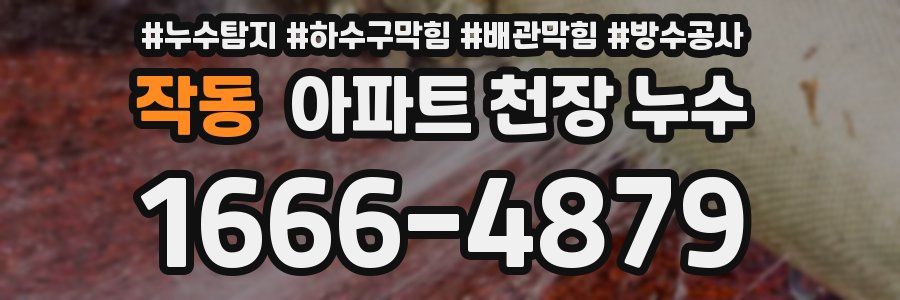 작동 아파트 천장 누수