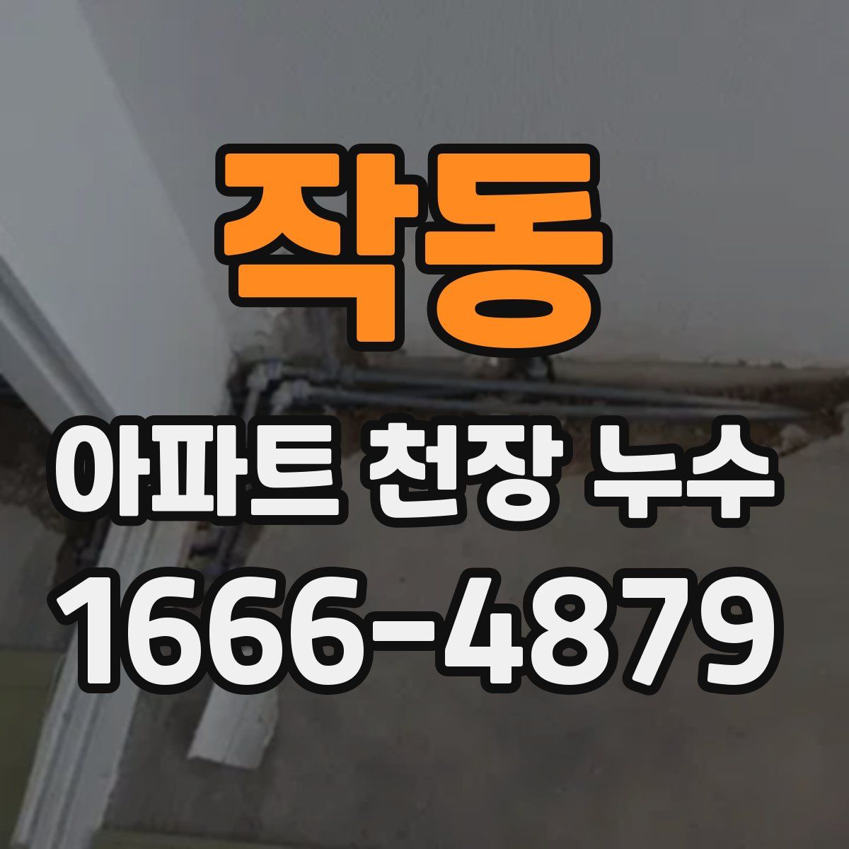작동 아파트 천장 누수