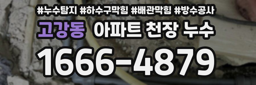 고강동 아파트 천장 누수