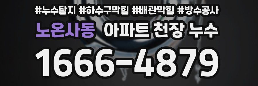 노온사동 아파트 천장 누수