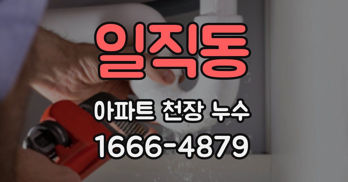 일직동 아파트 천장 누수