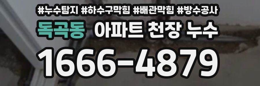 독곡동 아파트 천장 누수