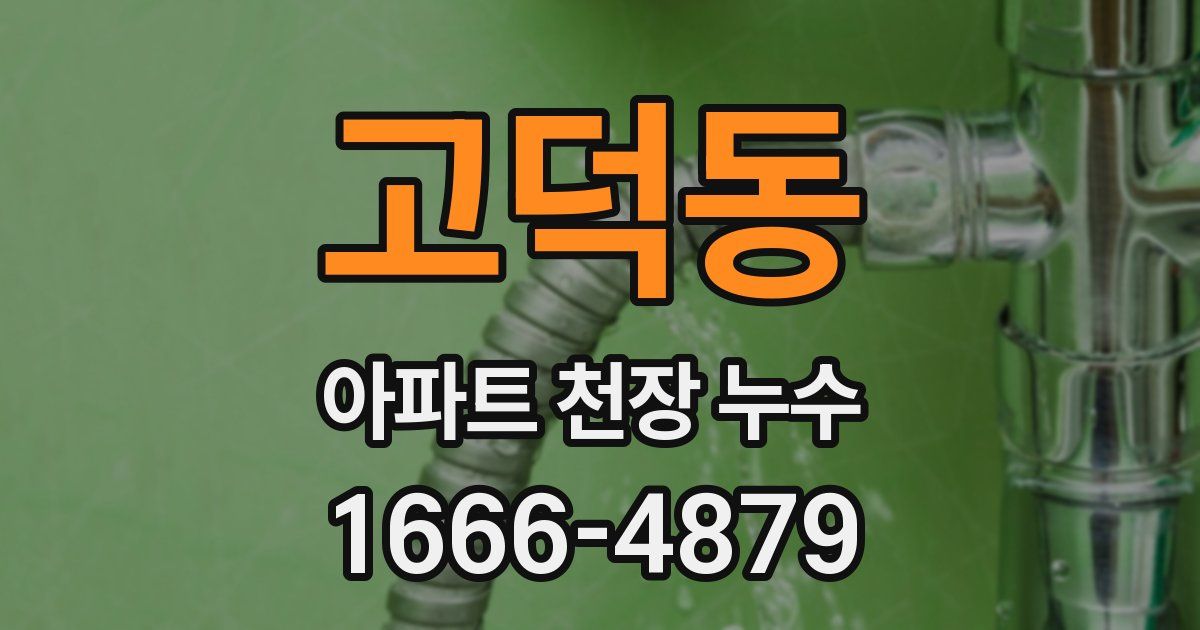 고덕동 아파트 천장 누수