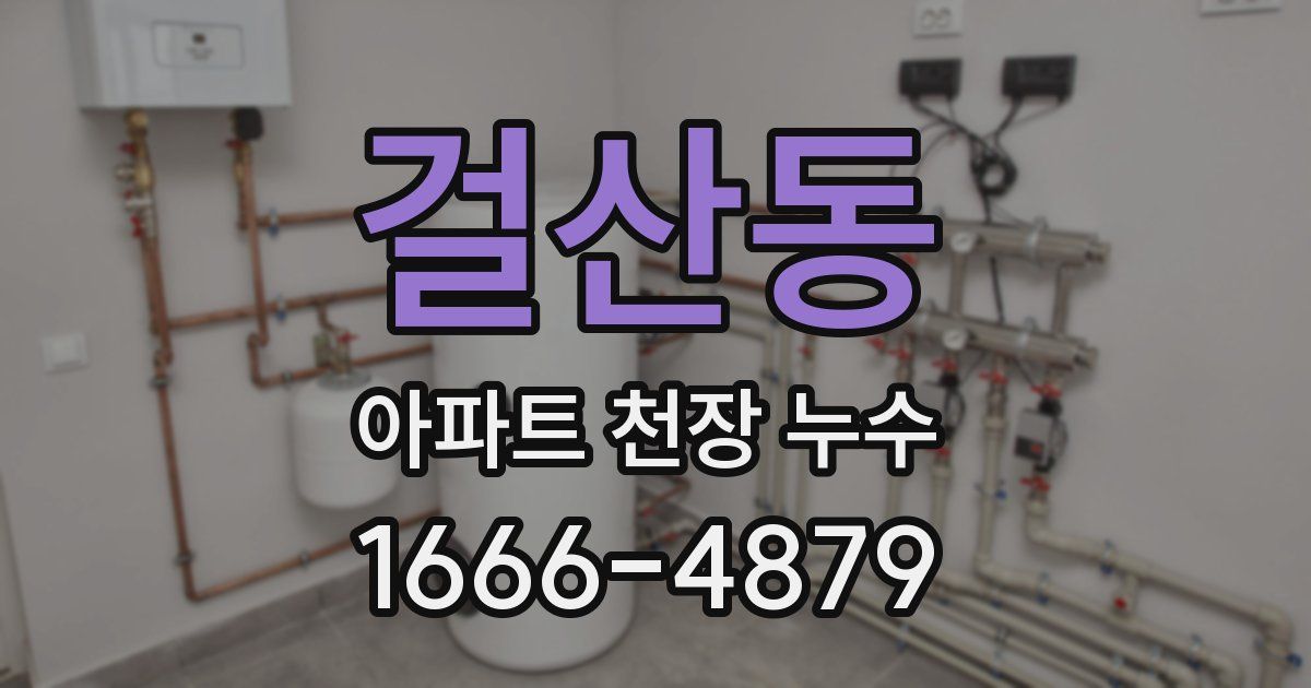 걸산동 아파트 천장 누수