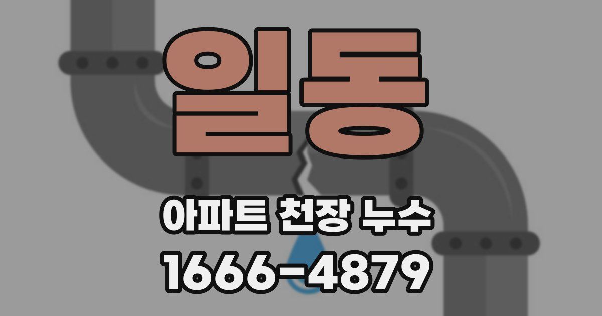 일동 아파트 천장 누수