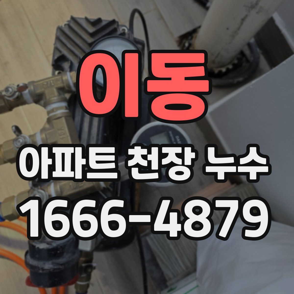 이동 아파트 천장 누수