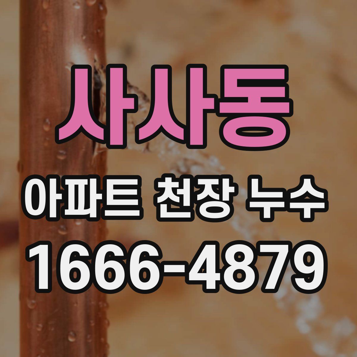 사사동 아파트 천장 누수