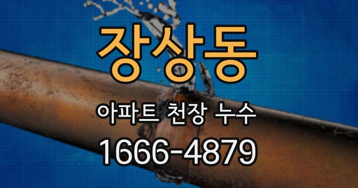 장상동 아파트 천장 누수