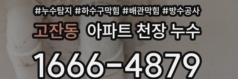 고잔동 아파트 천장 누수