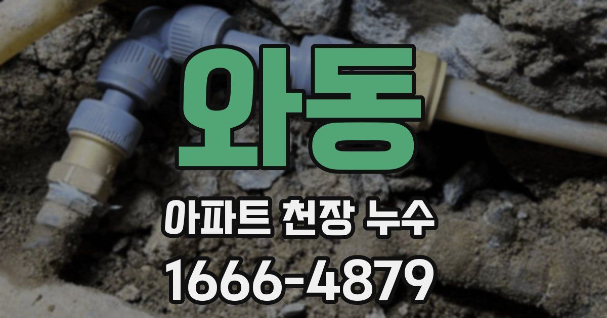 와동 아파트 천장 누수