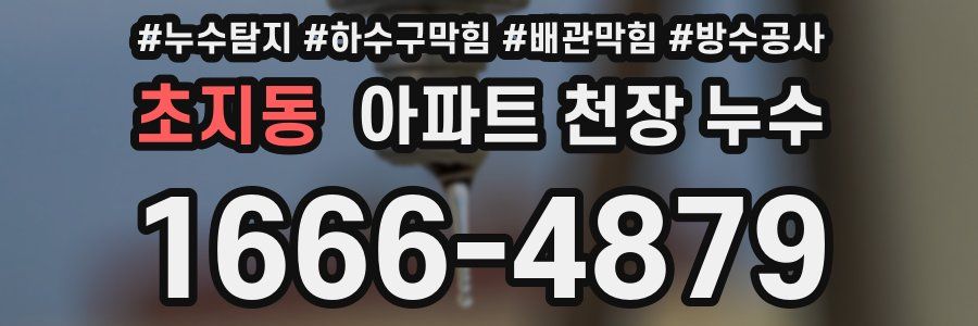 초지동 아파트 천장 누수