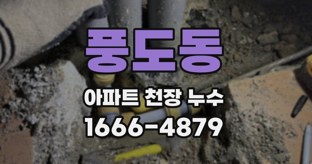 풍도동 아파트 천장 누수