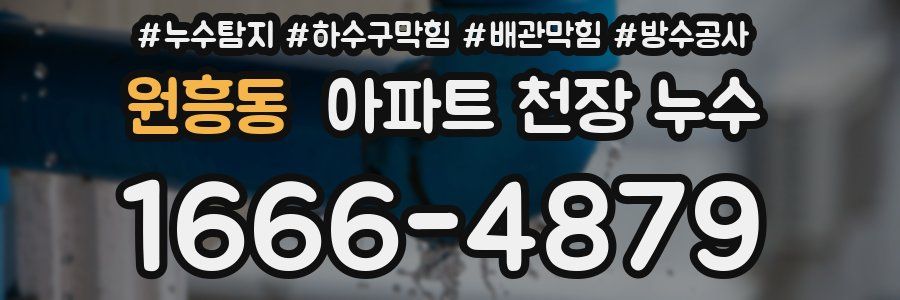원흥동 아파트 천장 누수