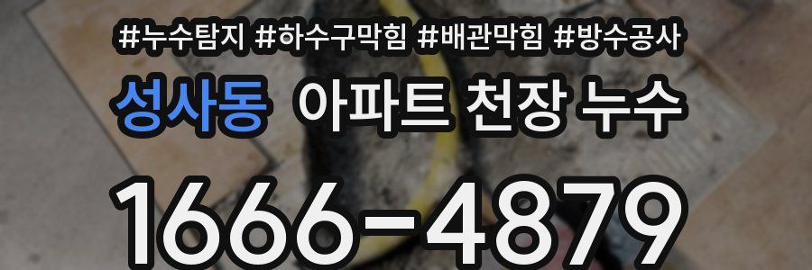 성사동 아파트 천장 누수