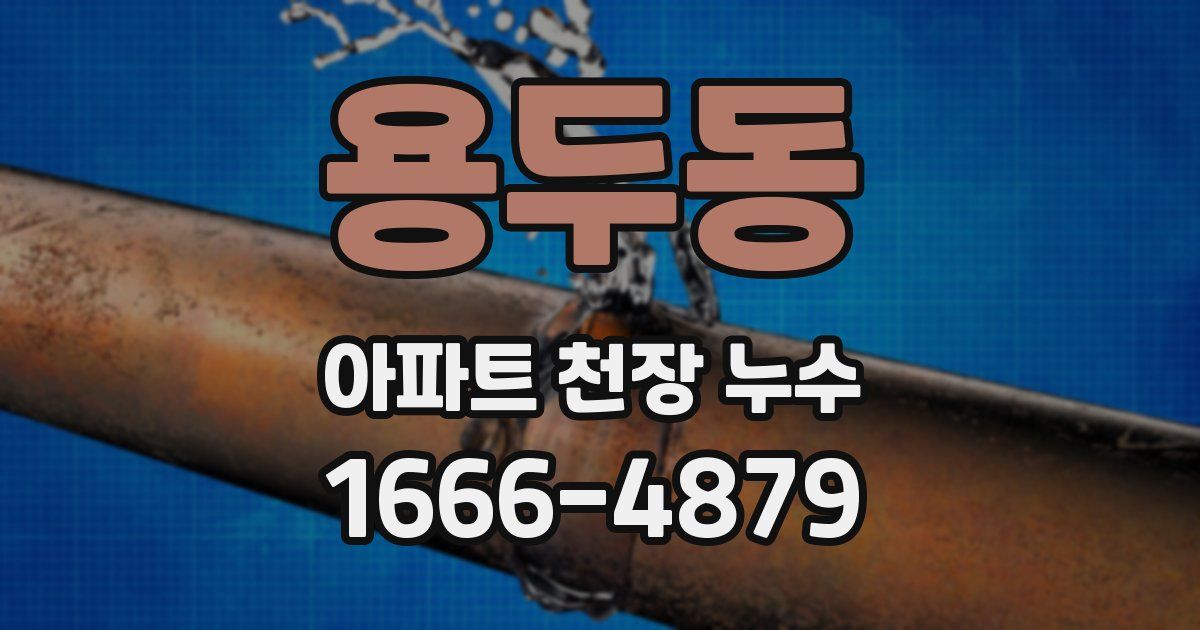 용두동 아파트 천장 누수