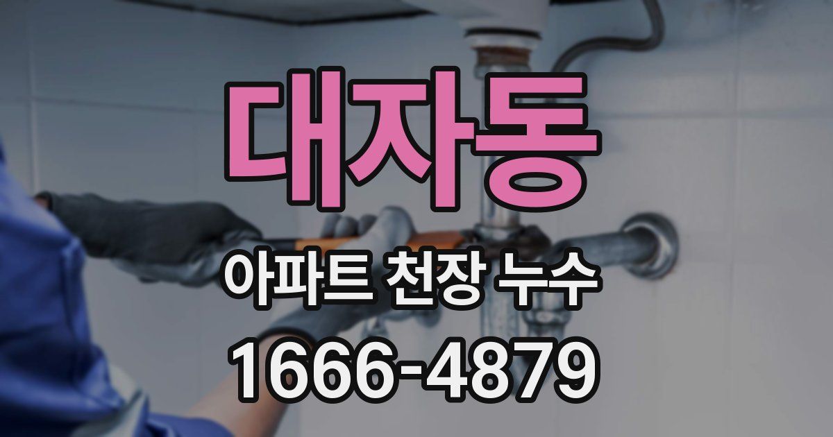 대자동 아파트 천장 누수
