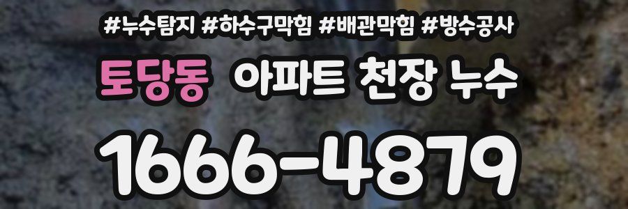 토당동 아파트 천장 누수