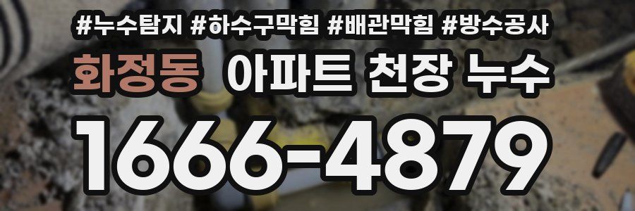 화정동 아파트 천장 누수
