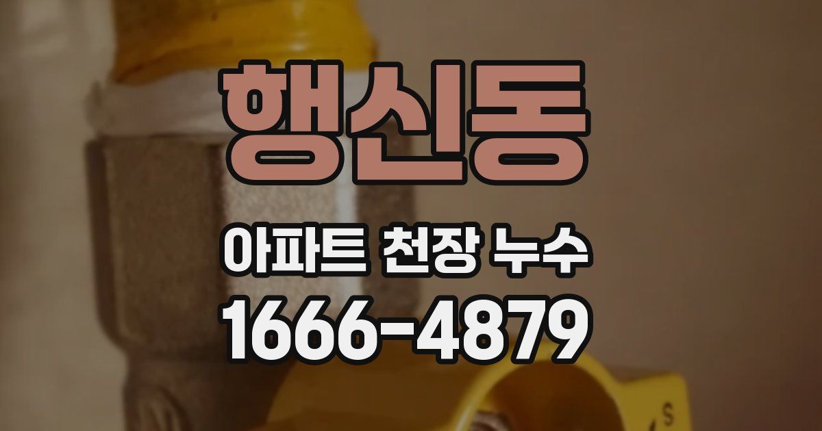 행신동 아파트 천장 누수